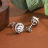 New 925 Sterling Silver Luxury Shiny Round Zircon Stud Earrings - Fashion, Women's, Wedding, Charm, Jewelry, Gift