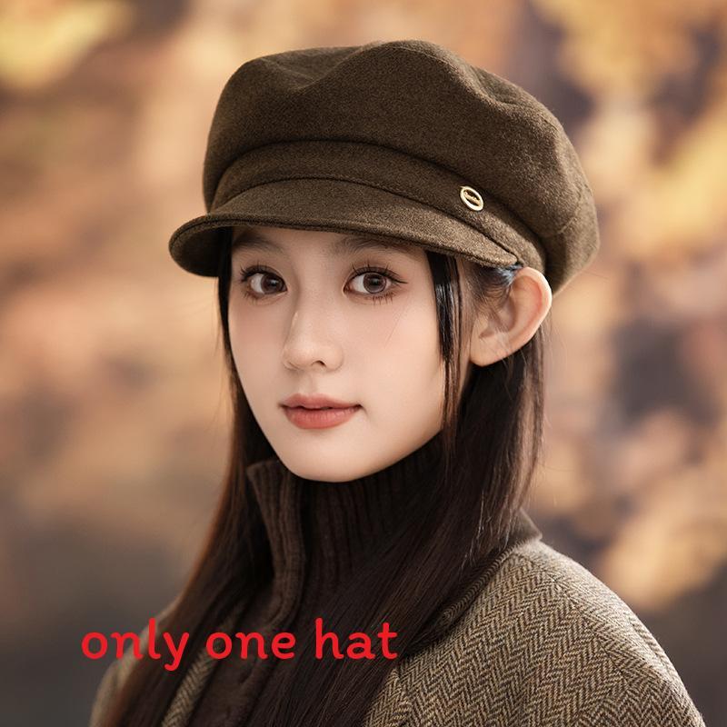 Bweeberry Beret Hat For Women Winter Fashion Windproof Warm Polyester Casual Style