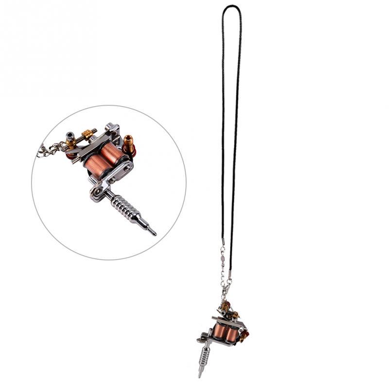Fashionable Mini Tattoo Machine Necklace Pendant Tattoo Supply Gift