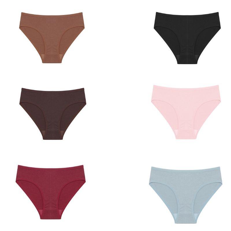 FINETOO Baumwoll-Slips Butt Lift Höschen für Frauen weiche Unterwäsche S-XL