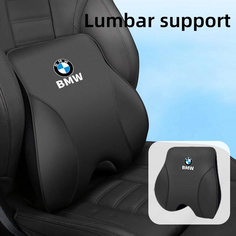 LJFJN1 Car Sticker Car Lumbar Support Headrest Waist Neck Pillow Auto Seatrest Cushion For BMW 1 3 5 Series X1 X4 X5 X7 G20 G38 F20 F39