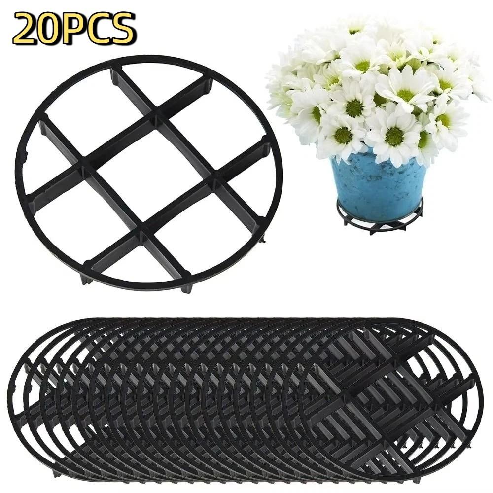 20PCS Plastic Flower Pot Tray Breathable Base Root Prevention Pad Flower Pot Foot Pad  Home Garden