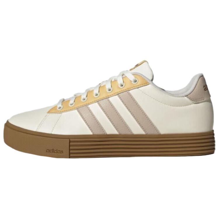 Adidas Neo Daily 4.0 Comfortable Versatile Non-Slip Durable Low-Top Skate Shoes Unisex Sneakers Beige Brown JR0081