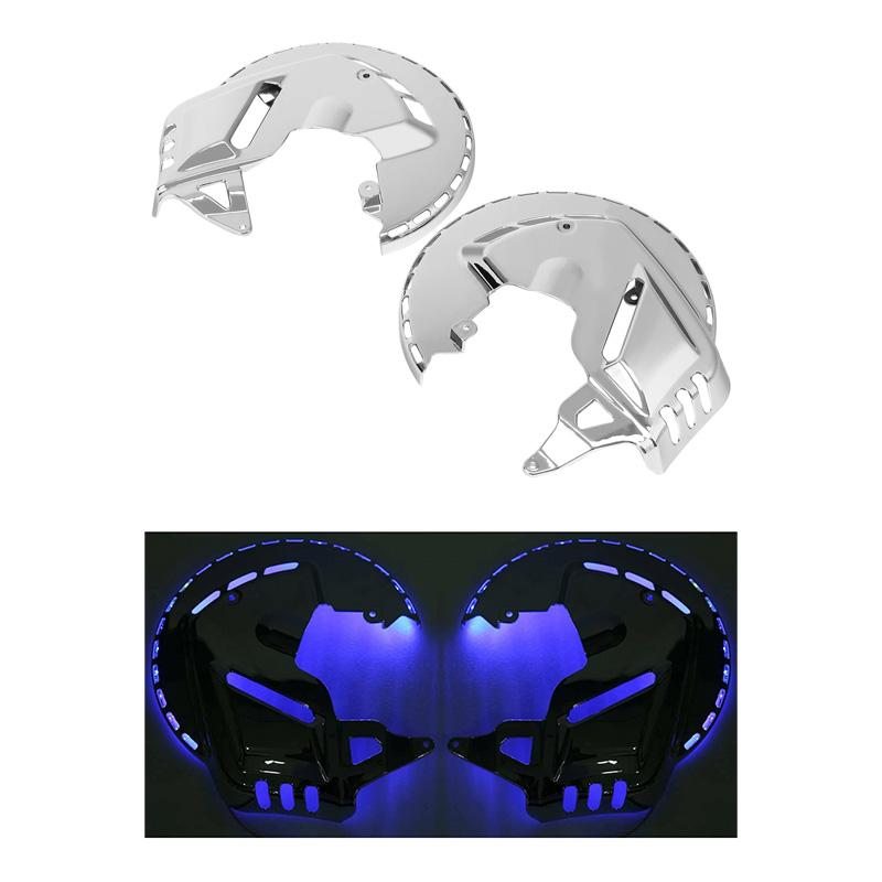Motorcycle Brake Rotor Covers LED Ring Of Fire For Honda Goldwing GL1800 2001-2017 F6B 2013-2017