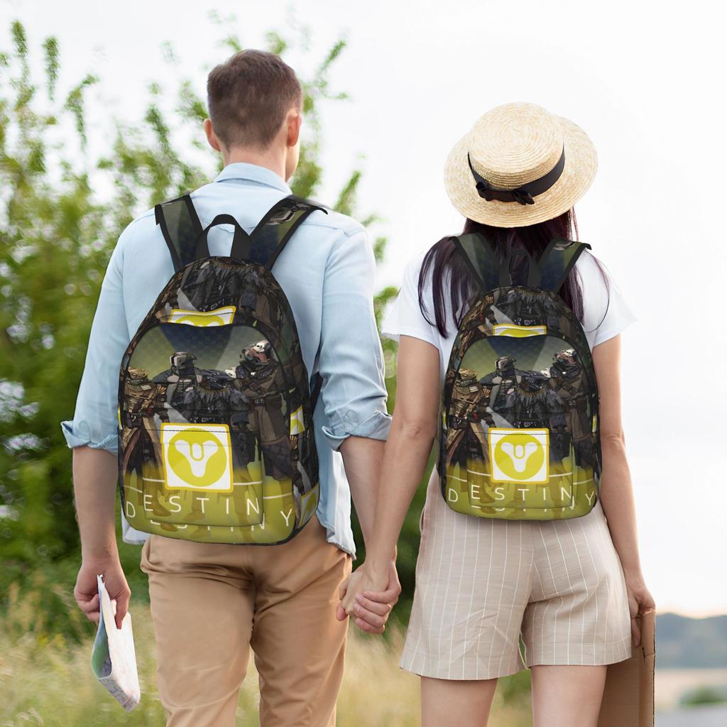 Destiny 2 Games Cool Backpack Sports High School Business Daypack for Men Women Laptop Computer Canvas Bags