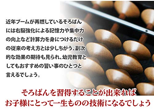 Tomoe Abacus with Case, 4 Beads, 23 Digits, Red Abacus Case, FG3352
