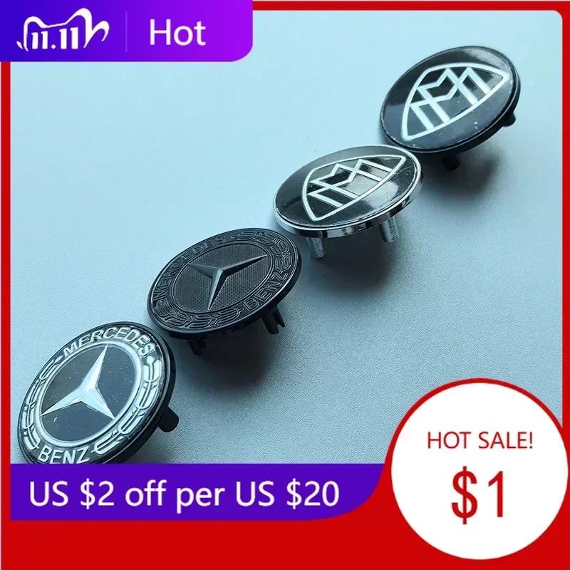 Samolepka na auto pro Mercedes Benz 3 piny ABS Znak na auto Přední horní mřížka Okraj kapoty Odznak na přední část kapoty pro Mercedes Benz Nová třída E/S