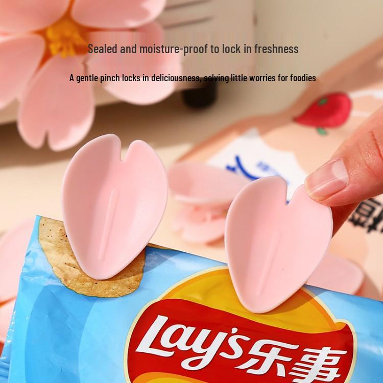 Cherry Blossom Magnet Clip: Creative Food Bag Sealer & Fridge Magnet