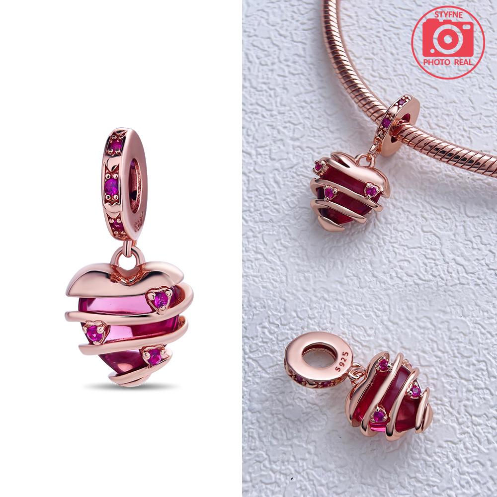 Charms Plata Rose Gold Love Lock Pendant Copper Colors For Charms Copper Colors Original Bracelet For Jewelry Making