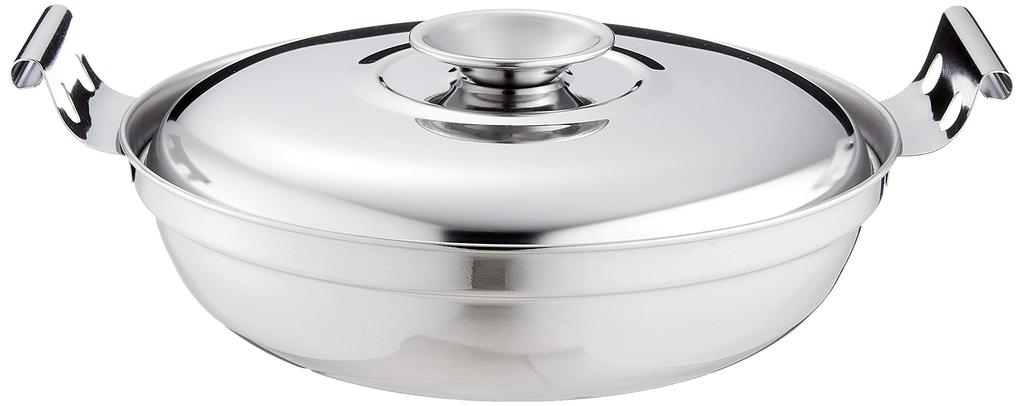 Pearl Metal Chili Pot Udon Suki with Astragalus Stainless Steel Tabletop Pot In Restaurant [Made Japan] H-707