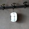 Dulton HANGING MIRROR FLOATING CLOUD ROUND Wall Mounted Hanging Mirror Suspended Glass Wire Hook Height 20cm Width 18cm Depth 1cm RN-0814