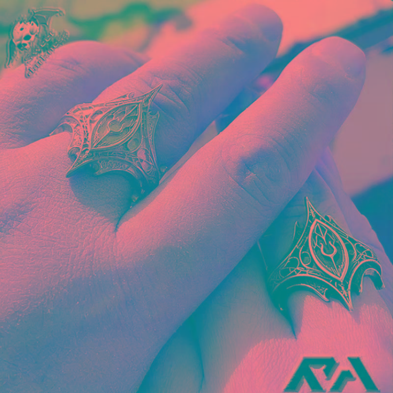 Vintage Personalized Irregular Pattern Gothic Style Open Ring Men Women Jewelry Party Accessries Gift