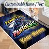 Custom Text Printed Rug Penrith Panthers Non Slip Floor Carpet For Home Room Decor