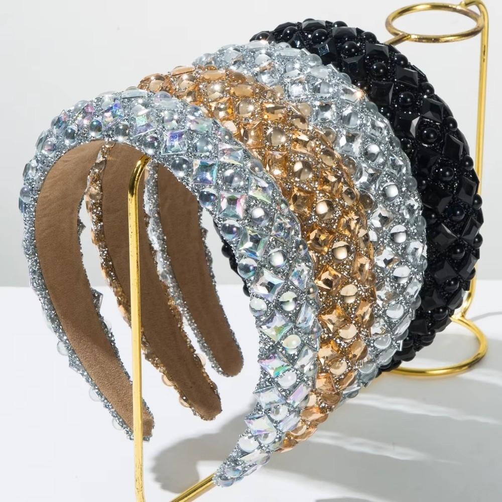 Full Rhinestone Rhinestone Hairband Korean Style Elegant Hair Accessories For Women Gift
