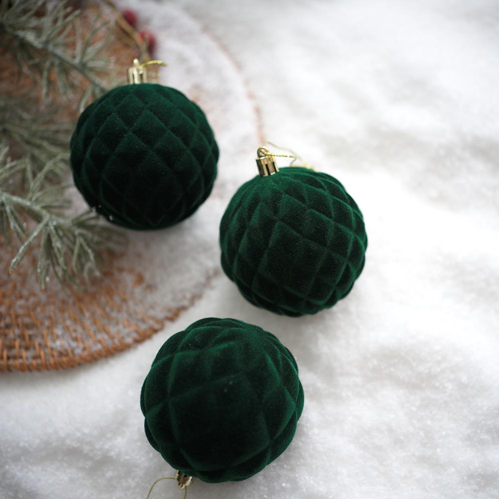 Christmas Tree Ornament Set: Nine Painted Macaron Candy Color Irregular Balls