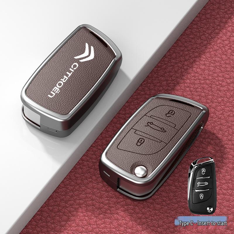 Car Key Cover & Buckle for Citroen C3XR, C4L, Tianyi, C5, C4 Sega, Elysee, C6 Models