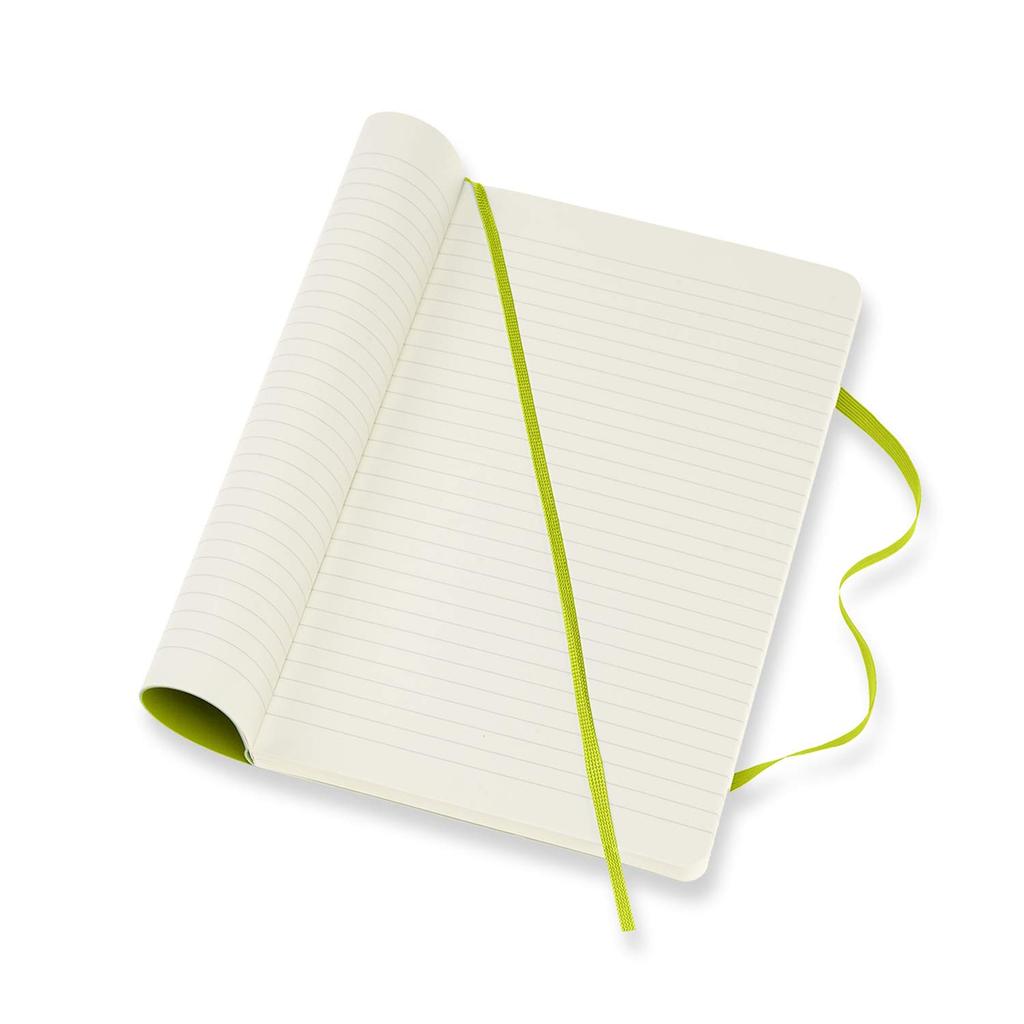 Moleskine Notebook Classic Notebook Soft Cover Ruled Large Size x Lemon Green QP616C2 (13cm 21cm)