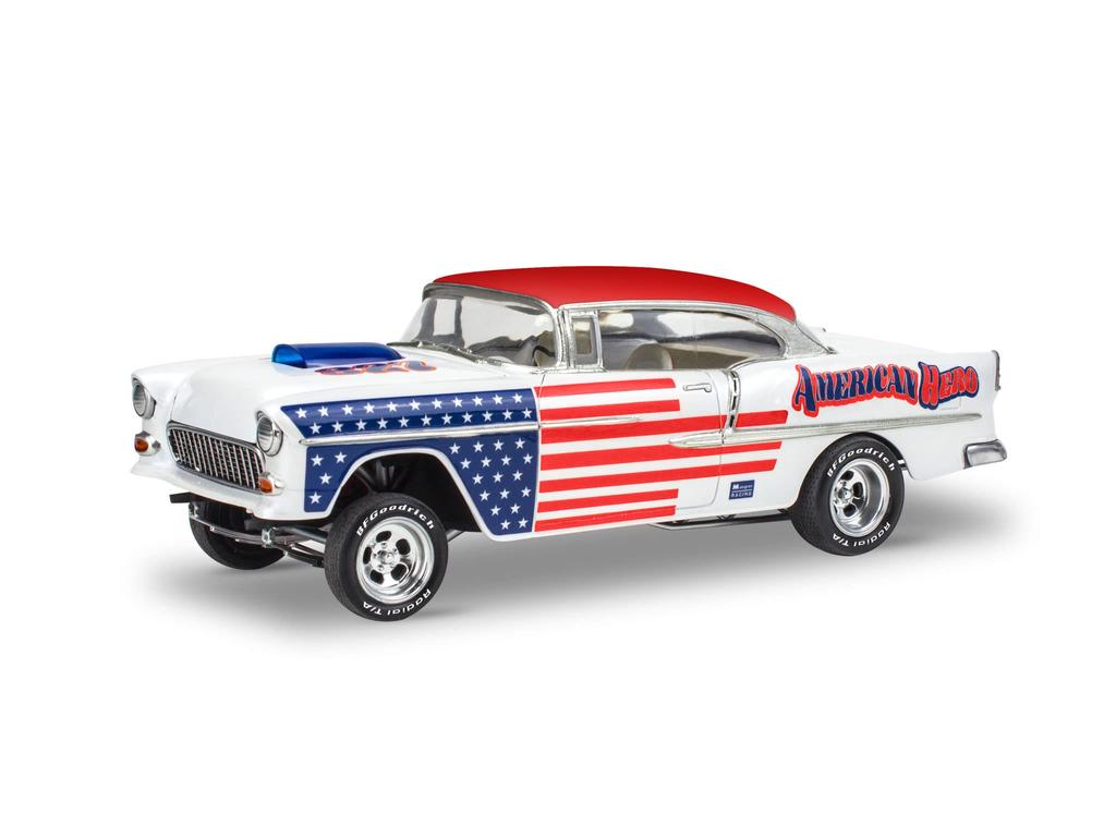 America Revell 55 Chevy Bel Air Street Machine Plastic Model 14519 Molding Color 1/24