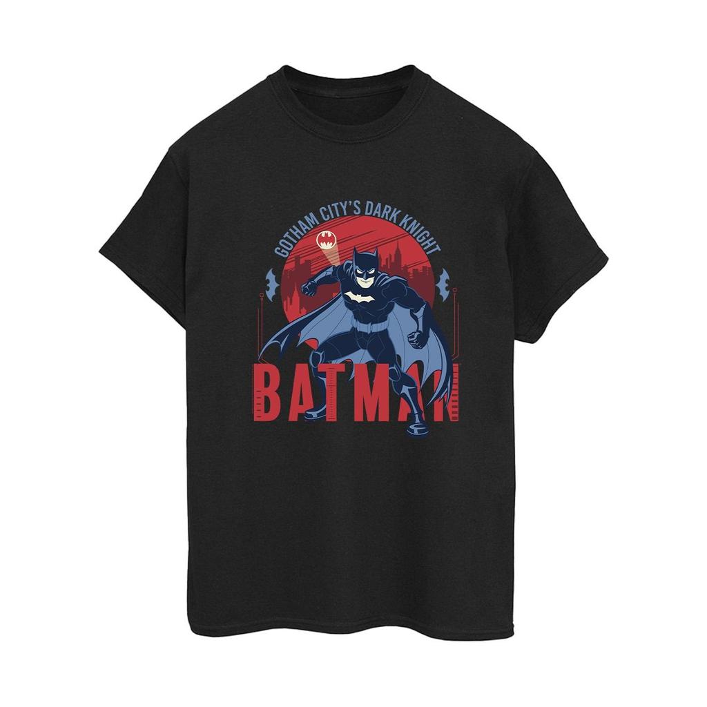DC Comics Womens/Ladies Batman Gotham City Cotton Boyfriend T-Shirt