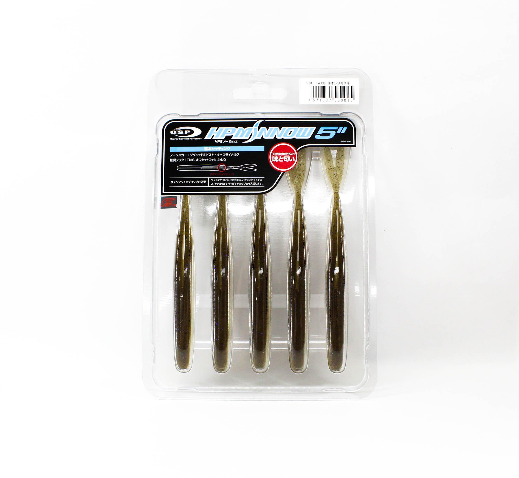 

Распродажа OSP Мягкая приманка HP Minnow 5 дюймов TW-139 (0015)