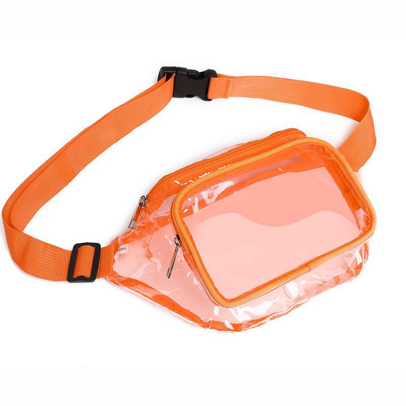 Clear PVC Waterproof Waist Bag for Sports, Running, and Travel with Logo