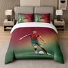 3Pcs Bedding SetCristiano Ronaldo Soft Bed Sheet and Two Pillowcases Home Bedroom Decor
