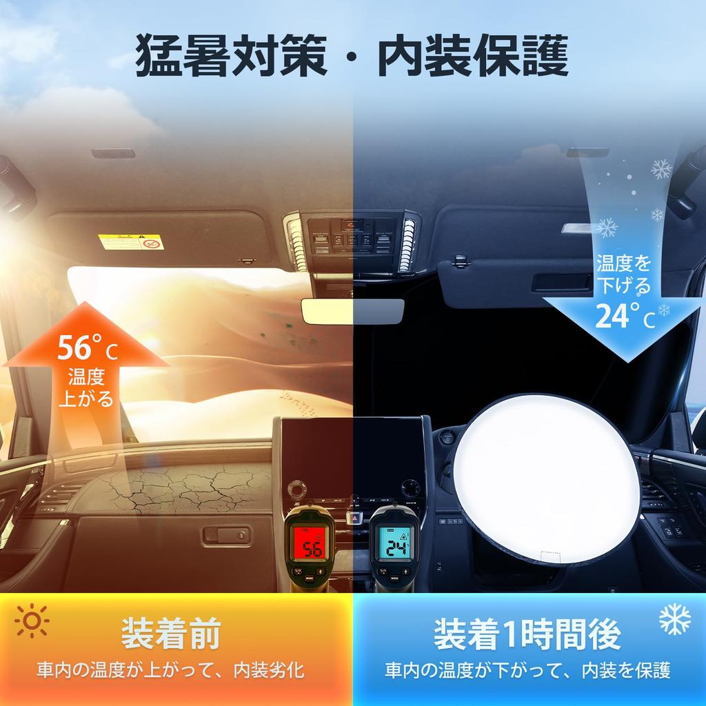 Cartist Innovative Front Sunshade for Honda New JOY 3rd Generation Coating Triangular Window Features include a and Includes a storage UV and a