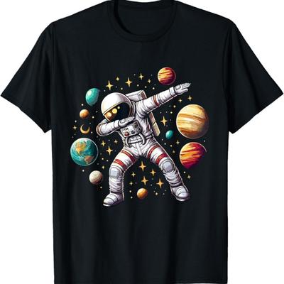 Astronauta Dabbing w Kosmosie Kosmiczna Galaktyka Przygoda Koszulka
