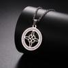 Single Layer Witch Knot Pendant Necklace With Crystal Accents Gothic Jewelry Christmas Gift For Women