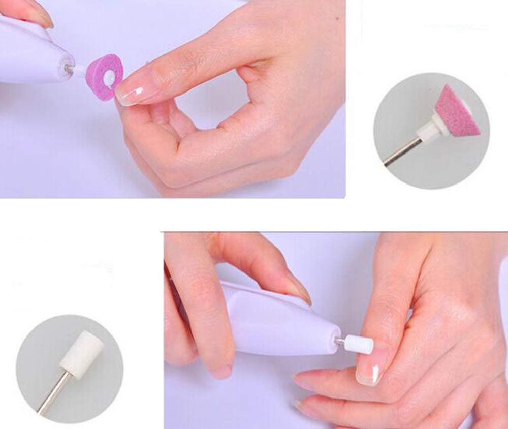 SZB Elektrická sada pro péči o nehty s pilníkem na nehty, leštičkou, exfoliátorem, (Sada 3)