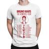 Bruno Mars The Romantic Tour 2026 Men T Shirt  Novelty Tee Shirt Short Sleeve Round Neck TShirts Cotton Gift Idea Clothing