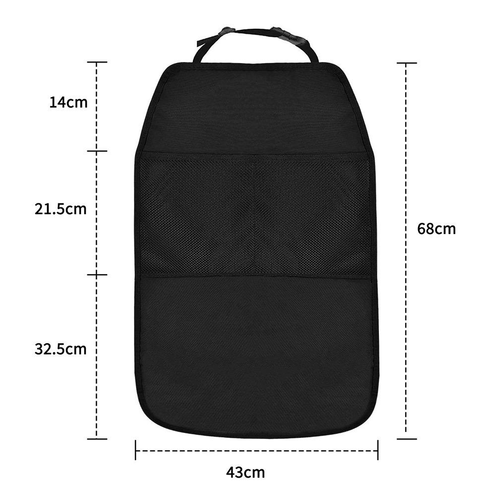 Multi-functional Back Seat Protector Cover Anti Mud Dirt Storage Bag Car Anti-kick Pad  Universal
