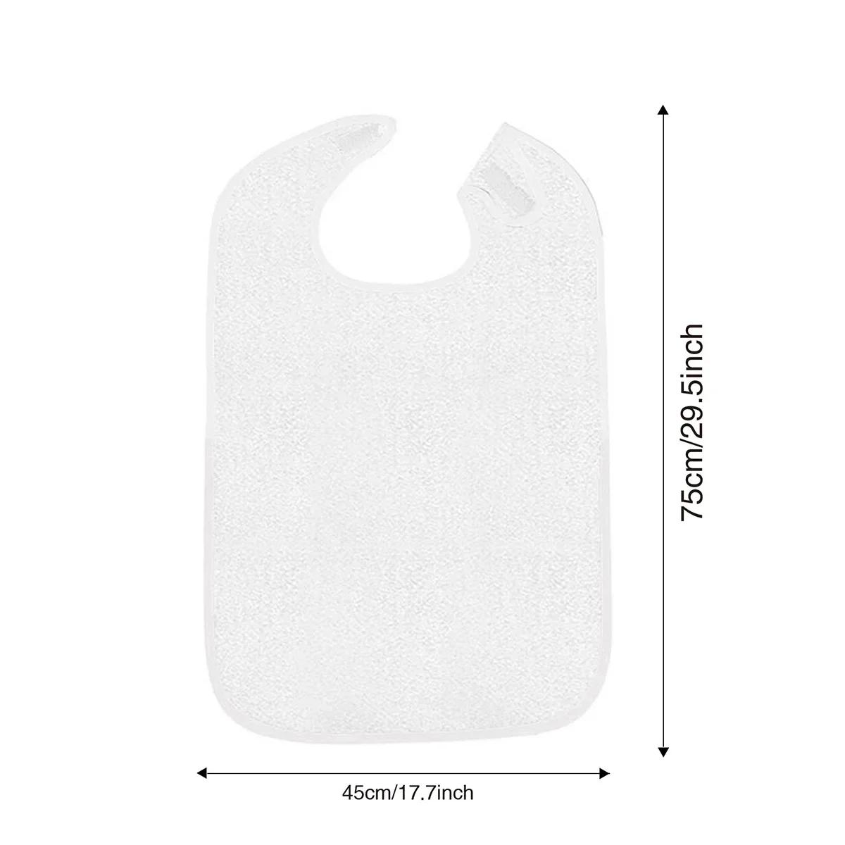 

1 шт. противообрастающий нагрудник для мужчин и женщин, регулируемый фартук для пожилых людей для приема пищи во время болезни, специальный нагрудник для ухода за шеей для взрослых, больница белый