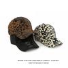 Herren Damen Herbst Winter Hartschalen Baseballkappe Outdoor Sonnenschutz Schirmkappe Leopardenmuster Kappe