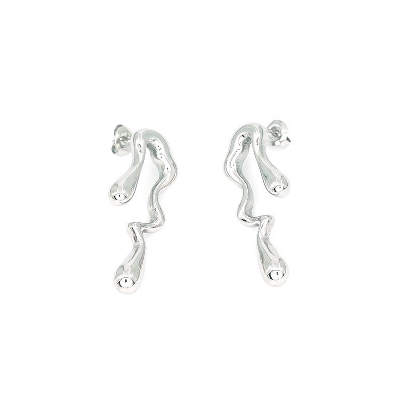 

Серьги из нержавеющей стали, европейские и американские ювелирные изделия, серьги-гвоздики из 18-каратного золота, гальванизированные универсальные украшения для ушей