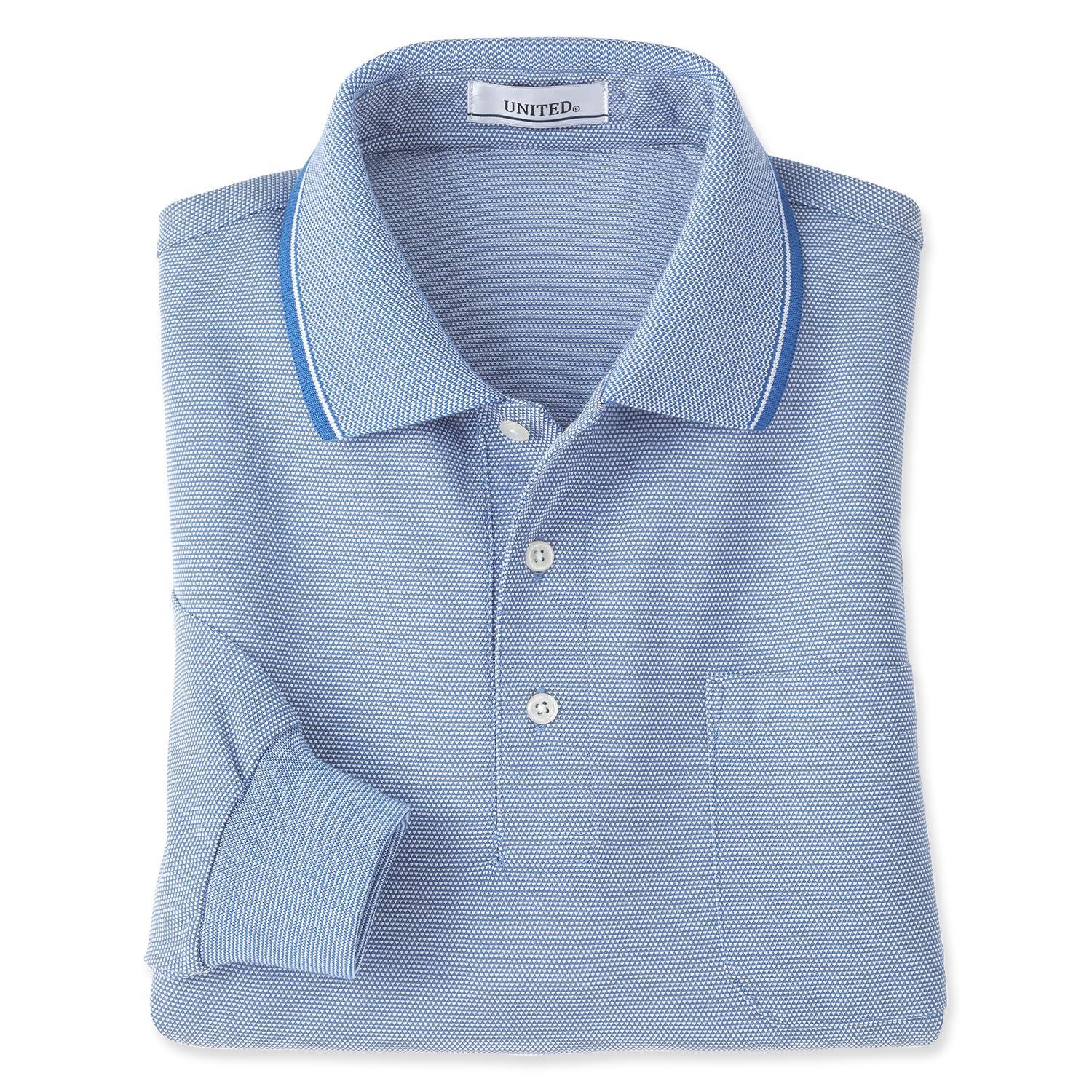 

Поло с длинным рукавом Сделано в Pyramid Walking [UNITED] Мужская рубашка, Япония, Пике, Стираемая, Весна/Лето, (LL, Синий) синий