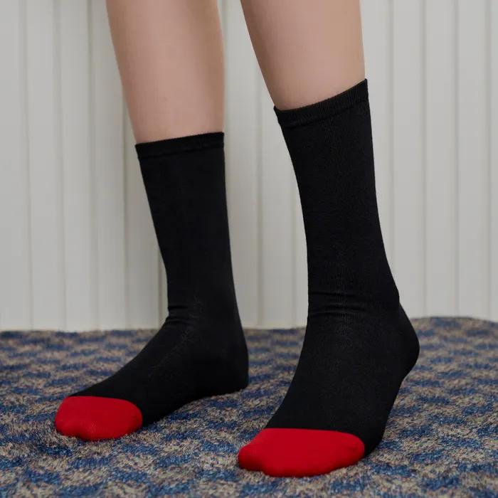 [Banana Sisters/26SS] Hats Heart Lettering High Crew Socks 3 Colors