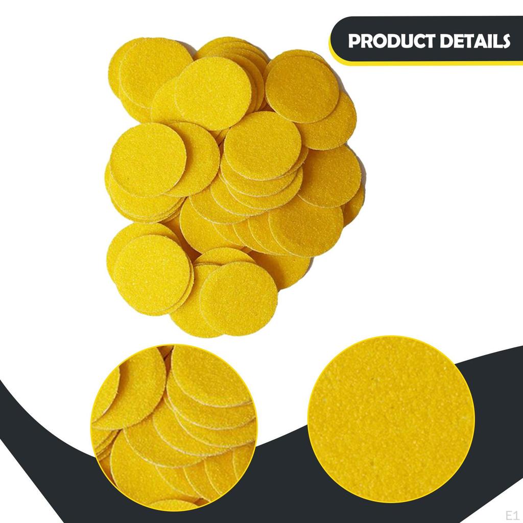 100 Stück Schleifpapier-Scheiben, Rund, Pediküre-Werkzeug, Fußfeilen-Ersatzpads für Maniküre