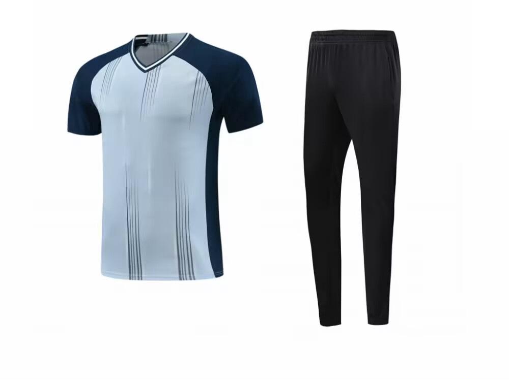 Breathable Referee Uniform Set - Men's Short Sleeve Top & Pants, Women's Competition Gear