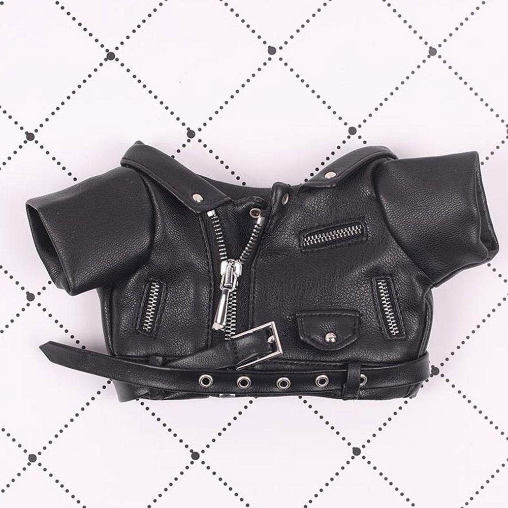 Fashion Outfits Doll Accessories Doll Clothes PU Leather Tops Winter Top Coats Handmade Jacket