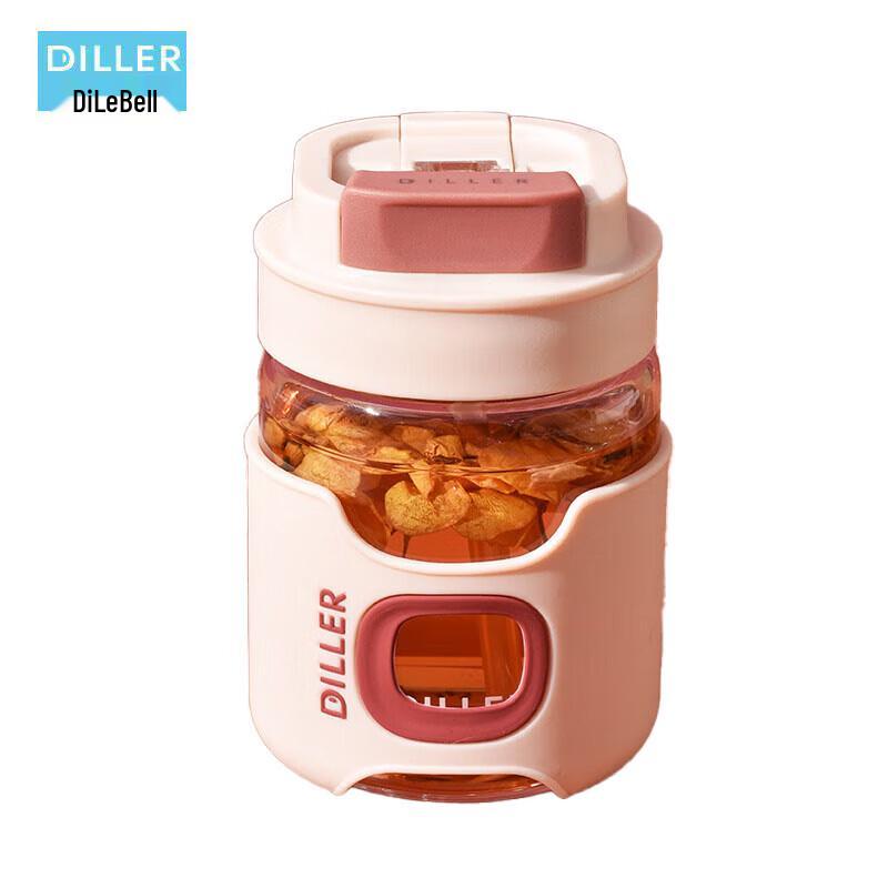 Dileber Anti-Scald Glass Straw Cup