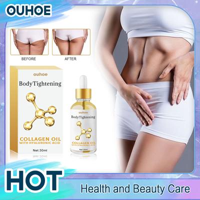 Collagen Lifting Body Oil Belly Thigh Body Fat Burner Anti Cellulite Weight Loss Tightening Firm Slimming Massage Essential Oil