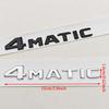 For Mercedes Benz 4MATIC Fender Side Badge Rear Trunk Emblem Decals ABS Car Styling Logo 4 MATIC Auto Sticker Accessories