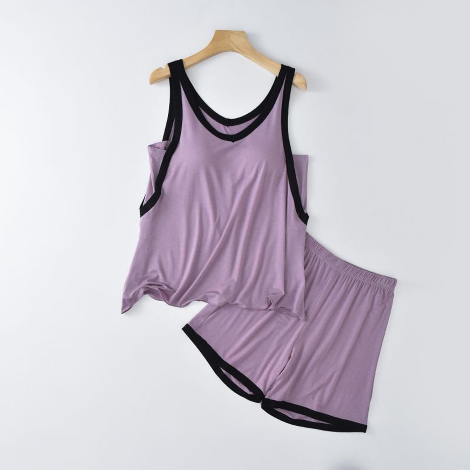 

Женский летний свободный жилет для пляжного отдыха с круглым вырезом и короткими рукавами XL светло-фиолетовый