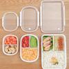 Separate Lunch Box Portable Bento Box Leakproof Food Container Microwave Oven Dinnerware Lunchbox White Storage Boxes