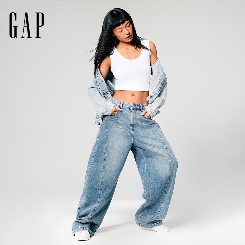

Gap Women s 2025 Spring Mid-Rise Horseshoe Loose Jeans 26