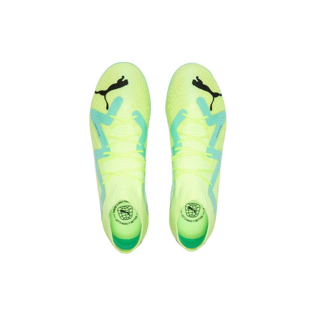 Puma Future Pro Low Top Lace Up MG Football Shoes Men Football Shoes Yellow Green 107173-03