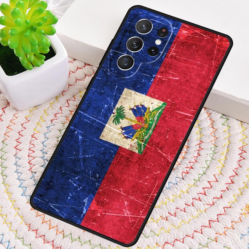 Haiti Haitian Flag soft Silicone Phone Case For Samsung Galaxy note 10 pro S26 S25 S24 S23 S22 S21 Plus S25Ultra Capa Cover