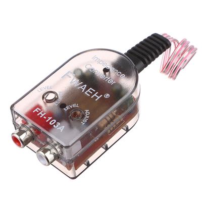Signal de haut-parleur de haut niveau vers adaptateur Rca de bas niveau, convertisseur de caisson de basses Audio de voiture