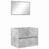 Bathroom Furniture Set Concrete Grey 60 X 38.3 X 45 Cm Engineered Wood